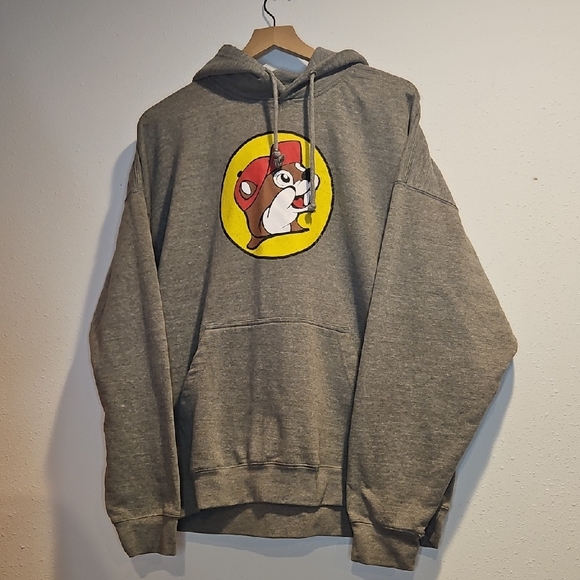 BUC-EE'S Other - Buc-ee's Store Brand Gray Hoodie With Bucee Patch Sz. 2XL